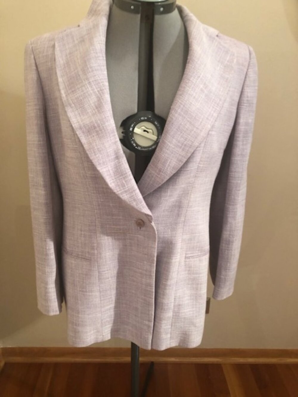 ARMANI COLLEZIONI LINEN BLEND LINED WOMEN'S SUIT SIZE 12